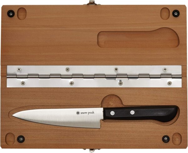 Snow Peak Foldable Cutting Board & Knife Set