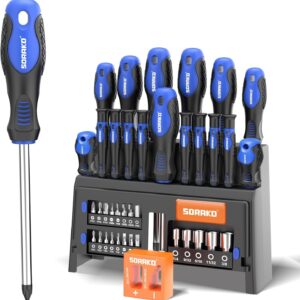 40 Piece Magnetic Screwdriver Set With Plastic Holder